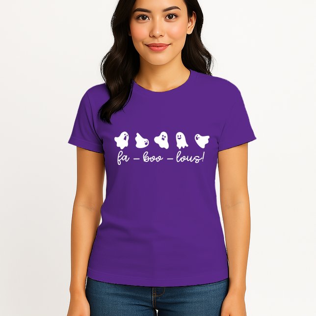 Faboolous Halloween Ghosts Cute Womens T-Shirt