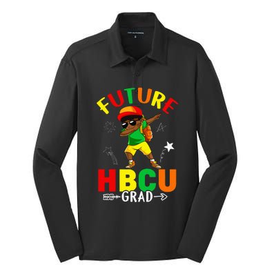 Future HBCU Grad Graduation HBCU Future College Student Silk Touch Performance Long Sleeve Polo