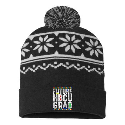 Future HBCU Grad History Black College  Melanin USA-Made Snowflake Beanie