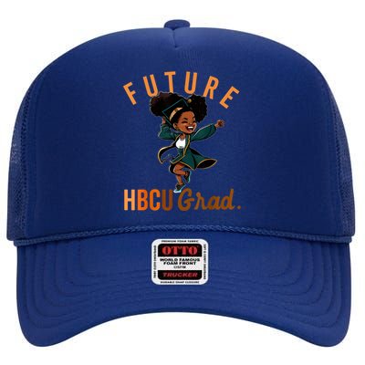 Future HBCU Grad History Black College High Crown Mesh Back Trucker Hat