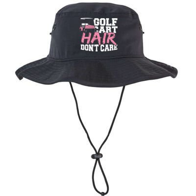 Funny Hair Golf Cart Hair Don't Care Golfing Legacy Cool Fit Booney Bucket Hat