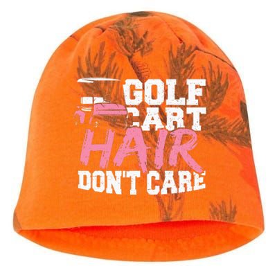 Funny Hair Golf Cart Hair Don't Care Golfing Kati - Camo Knit Beanie