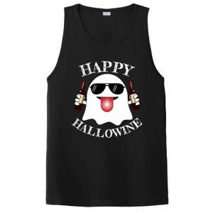 Funny Halloween Ghost Wine Ing Dad Mom Joke Gift PosiCharge Competitor Tank