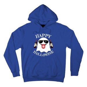 Funny Halloween Ghost Wine Ing Dad Mom Joke Gift Hoodie