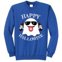 Funny Halloween Ghost Wine Ing Dad Mom Joke Gift Sweatshirt