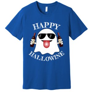 Funny Halloween Ghost Wine Ing Dad Mom Joke Gift Premium T-Shirt