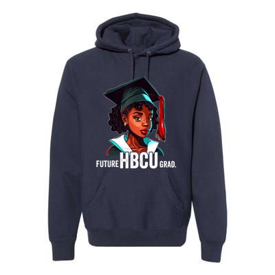 Future HBCU Grad History Black College Girl Women Melanin Premium Hoodie