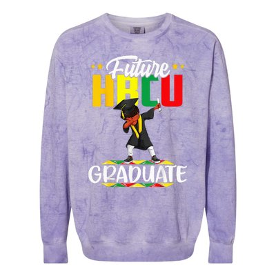 Future HBCU Graduate Afro Black  College Graduation Colorblast Crewneck Sweatshirt