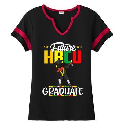 Future HBCU Graduate Afro Black  College Graduation Ladies Halftime Notch Neck Tee