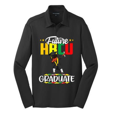 Future HBCU Graduate Afro Black  College Graduation Silk Touch Performance Long Sleeve Polo