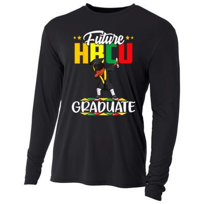 Future HBCU Graduate Afro Black  College Graduation Cooling Performance Long Sleeve Crew