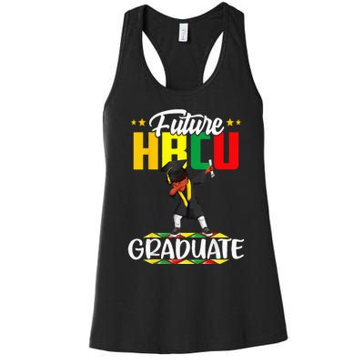 Future HBCU Graduate Afro Black  College Graduation Women's Racerback Tank