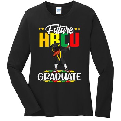 Future HBCU Graduate Afro Black  College Graduation Ladies Long Sleeve Shirt