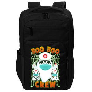 Funny Halloween Ghost Nurse Boo Boo Crew Impact Tech Backpack