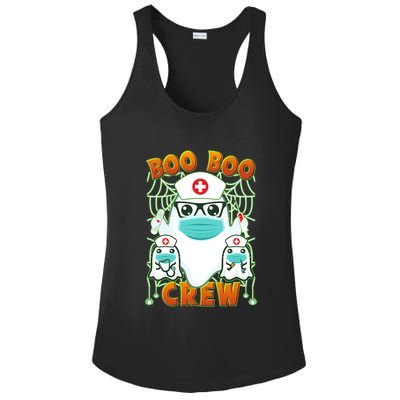 Funny Halloween Ghost Nurse Boo Boo Crew Ladies PosiCharge Competitor Racerback Tank