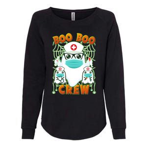 Funny Halloween Ghost Nurse Boo Boo Crew Womens California Wash Sweatshirt