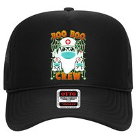 Funny Halloween Ghost Nurse Boo Boo Crew Trucker Hat