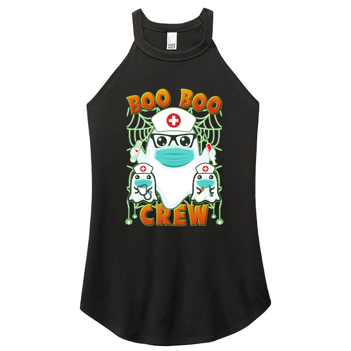 Funny Halloween Ghost Nurse Boo Boo Crew Women's Perfect Tri Rocker Tank