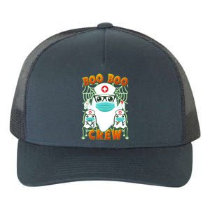 Funny Halloween Ghost Nurse Boo Boo Crew Yupoong Adult 5-Panel Trucker Hat