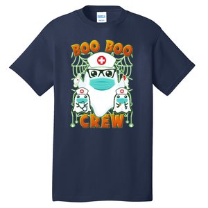 Funny Halloween Ghost Nurse Boo Boo Crew Tall T-Shirt