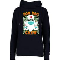 Funny Halloween Ghost Nurse Boo Boo Crew Womens Funnel Neck Pullover Hood