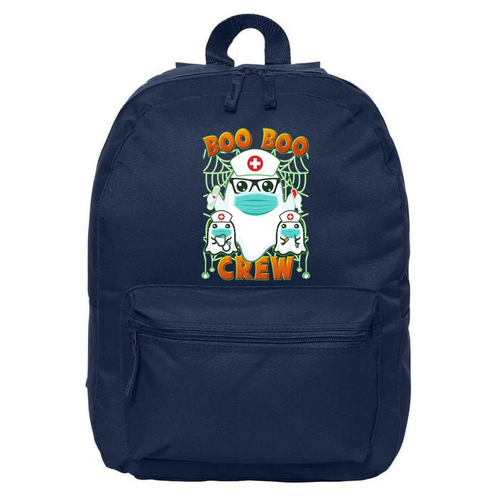 Funny Halloween Ghost Nurse Boo Boo Crew 16 in Basic Backpack