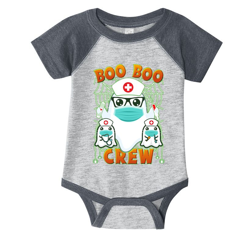 Funny Halloween Ghost Nurse Boo Boo Crew Infant Baby Jersey Bodysuit