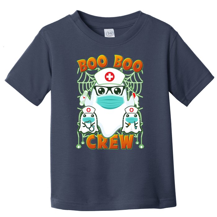 Funny Halloween Ghost Nurse Boo Boo Crew Toddler T-Shirt