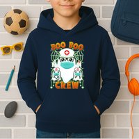 Funny Halloween Ghost Nurse Boo Boo Crew Kids Hoodie