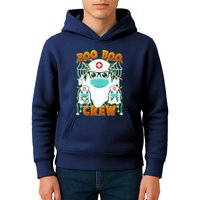Funny Halloween Ghost Nurse Boo Boo Crew Kids Hoodie