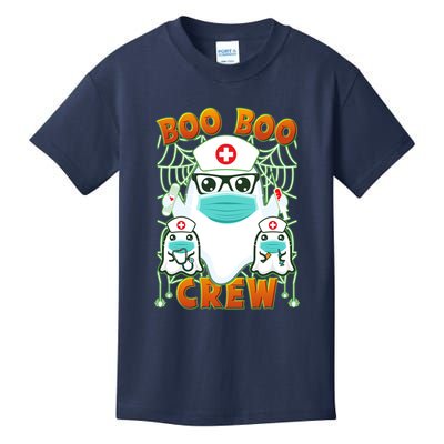 Funny Halloween Ghost Nurse Boo Boo Crew Kids T-Shirt