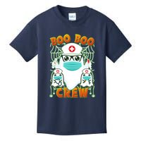 Funny Halloween Ghost Nurse Boo Boo Crew Kids T-Shirt
