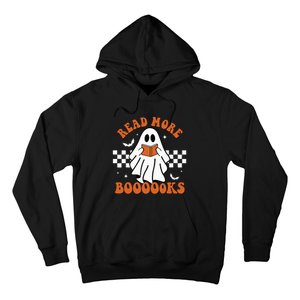 Funny Halloween Ghost Reading Books Teacher Gift Hoodie