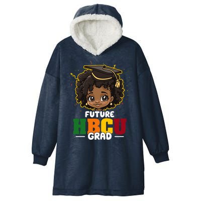 Future Hbcu Grad Girl Graduation Historically Black College Hooded Wearable Blanket