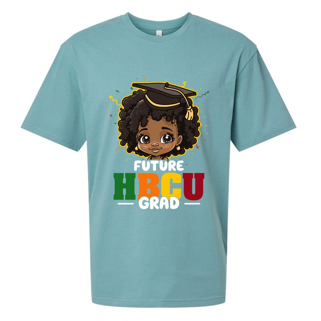 Future Hbcu Grad Girl Graduation Historically Black College Sueded Cloud Jersey T-Shirt