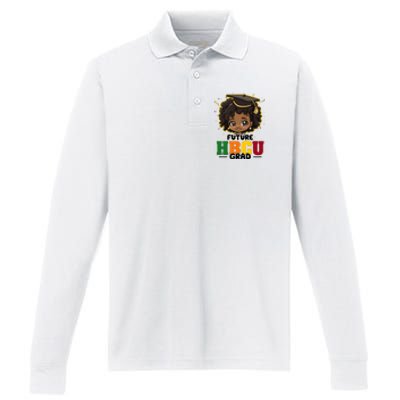 Future Hbcu Grad Girl Graduation Historically Black College Performance Long Sleeve Polo