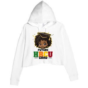 Future Hbcu Grad Girl Graduation Historically Black College Crop Fleece Hoodie