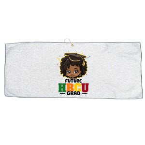 Future Hbcu Grad Girl Graduation Historically Black College Large Microfiber Waffle Golf Towel