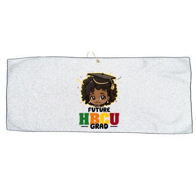 Future Hbcu Grad Girl Graduation Historically Black College Large Microfiber Waffle Golf Towel