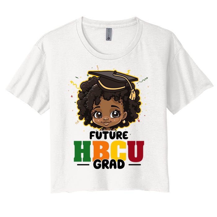 Future Hbcu Grad Girl Graduation Historically Black College Women's Crop Top Tee