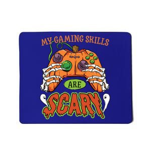 Funny Halloween Gaming Skills Gamer Or Skeleton Cool Gift Mousepad