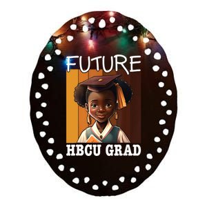 Future HBCU Grad History Black College Ceramic Oval Ornament