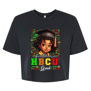 Future Hbcu Grad Black Girl Graduation Hbcu College Bella+Canvas Jersey Crop Tee