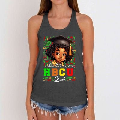 Future Hbcu Grad Black Girl Graduation Hbcu College Women's Knotted Racerback Tank