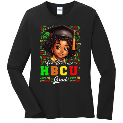 Future Hbcu Grad Black Girl Graduation Hbcu College Ladies Long Sleeve Shirt