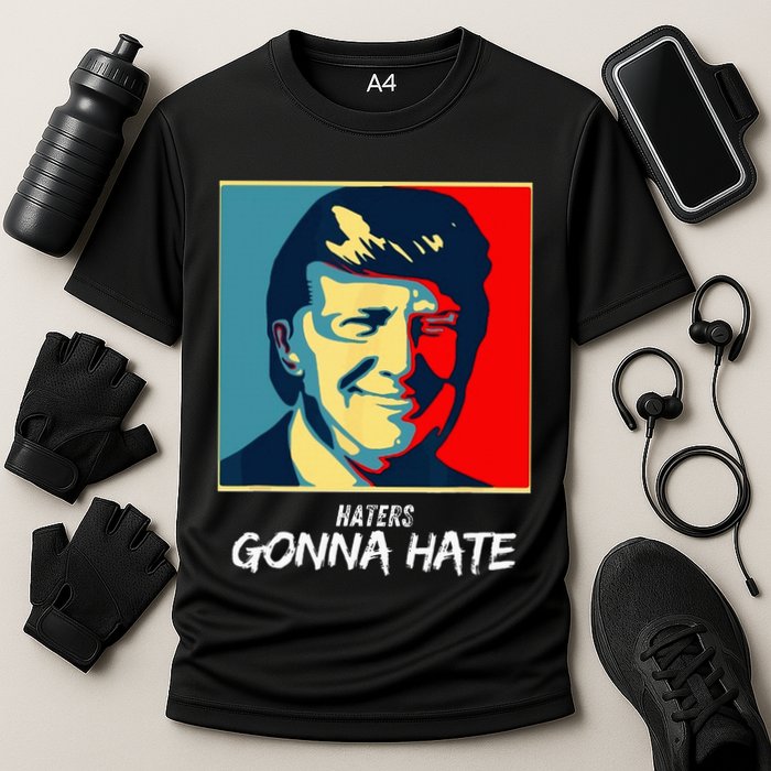 Funny Haters Gonna Hate Quote Cooling Performance Crew T-Shirt