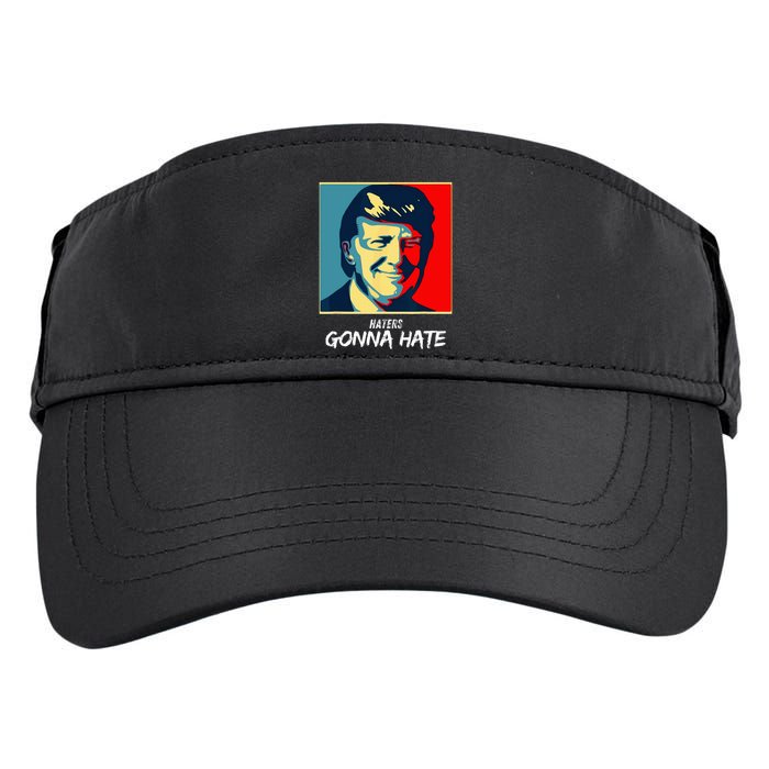 Funny Haters Gonna Hate Quote Adult Drive Performance Visor