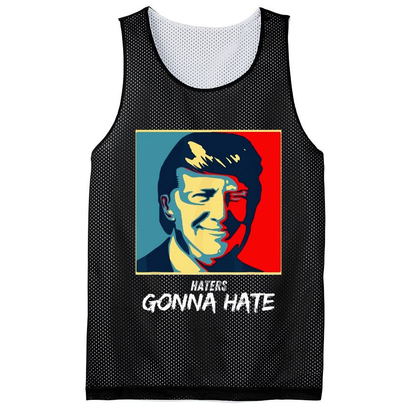 Funny Haters Gonna Hate Quote Mesh Reversible Basketball Jersey Tank