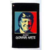 Funny Haters Gonna Hate Quote Golf Towel