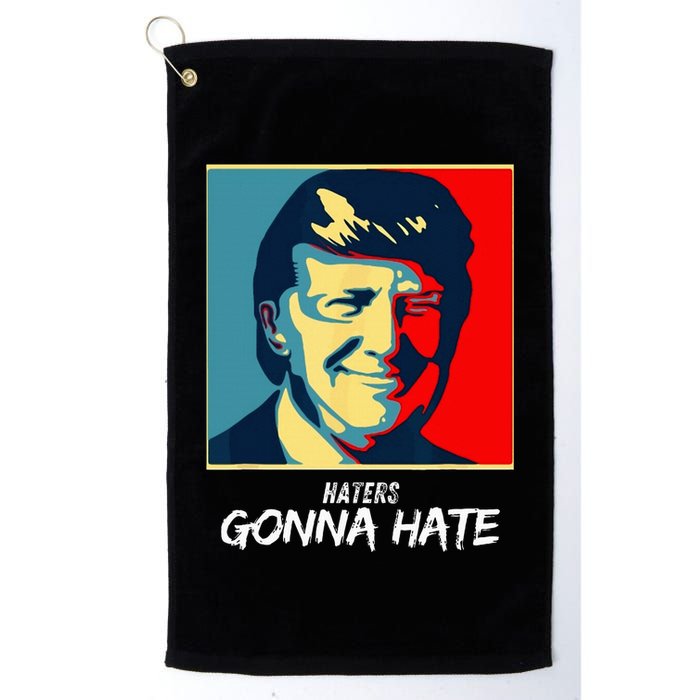 Funny Haters Gonna Hate Quote Golf Towel
